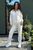 Тонкий спортивний костюм з легкої тканини для прогулянок 081-22 молочний XS 081-22 фото