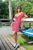 Грайлива сукня-міні у яскравому принті 133-23 червона S 133-23 фото