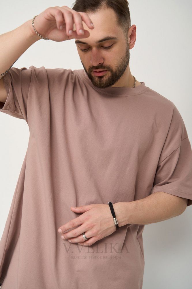 Універсальна футболка ОВЕРСАЙЗ 125-23 кaкаo 3XL/4XL 125-23 фото