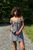 Грайлива сукня-міні у яскравому принті 133-23 чорна з білими квітами S 133-23 фото